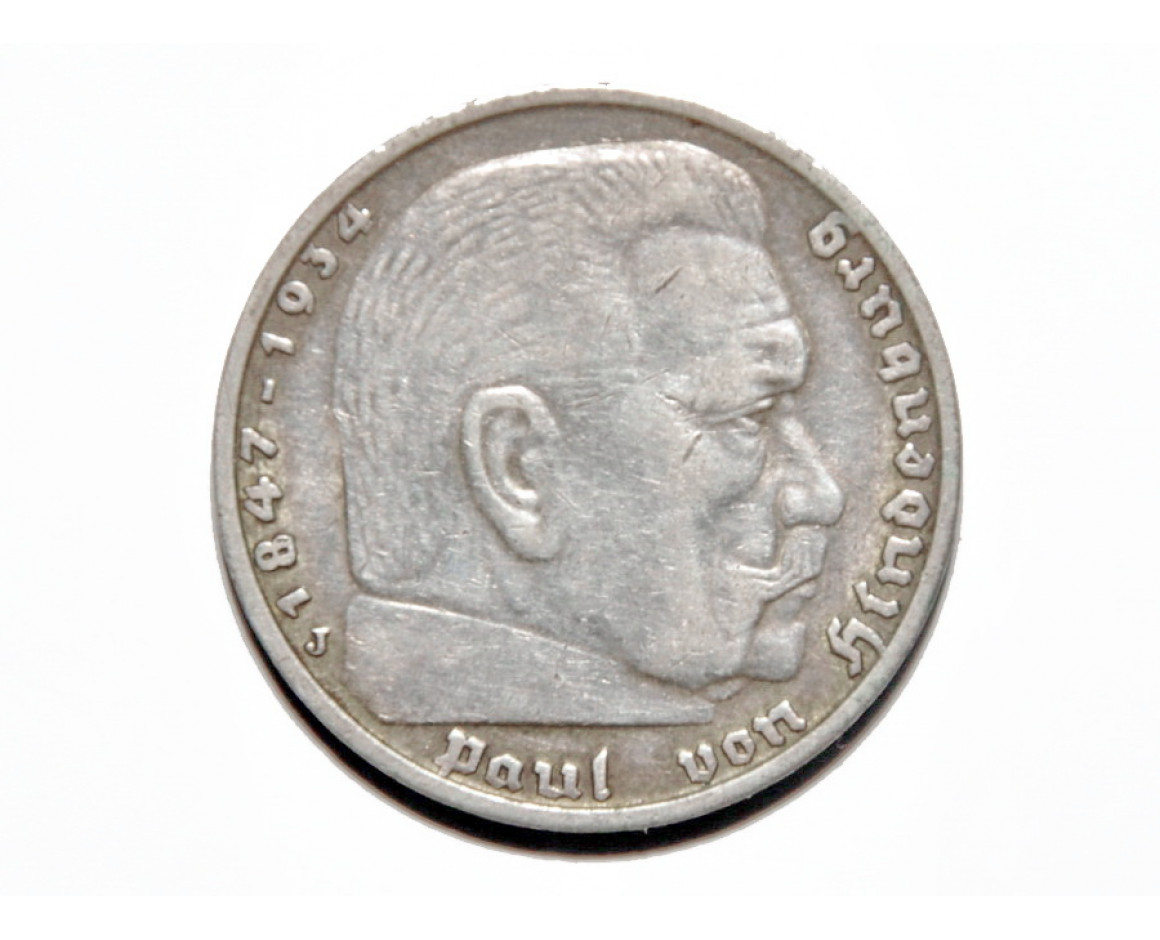 5 рейхсмарок 1938 года